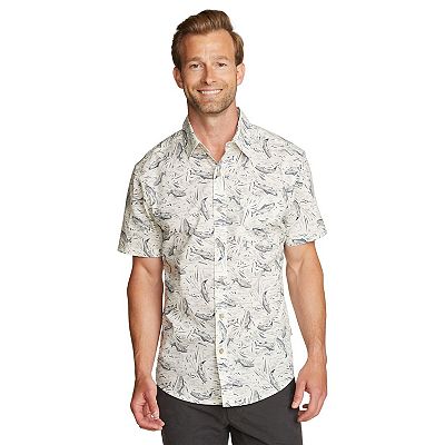 eddie bauer dress shirts Shirt Blue Black White Plaid Button Short Sleeve Mens Size M Eddie Bauer Dress Shirt Mens