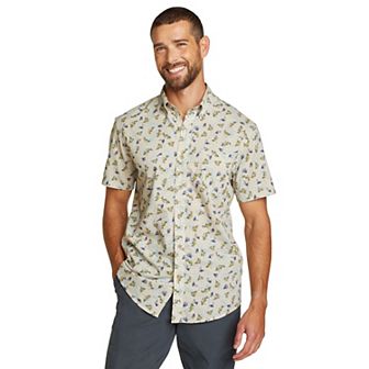 Men's Eddie Bauer Baja Print Short Sleeve Button-Down Shirt
