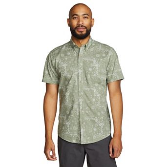 Men's Eddie Bauer Baja Print Short Sleeve Button-Down Shirt