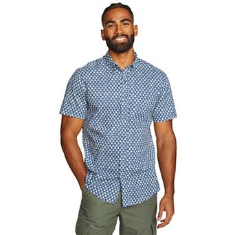 Men's Eddie Bauer Baja Print Short Sleeve Button-Down Shirt
