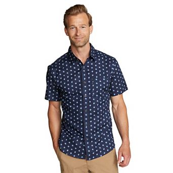 Men's Eddie Bauer Baja Print Short Sleeve Button-Down Shirt