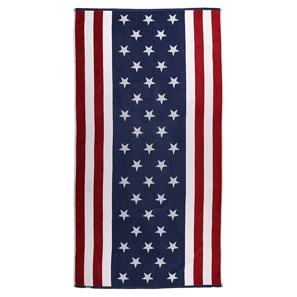 The Big One® Flag Extra Large Woven Beach Towel