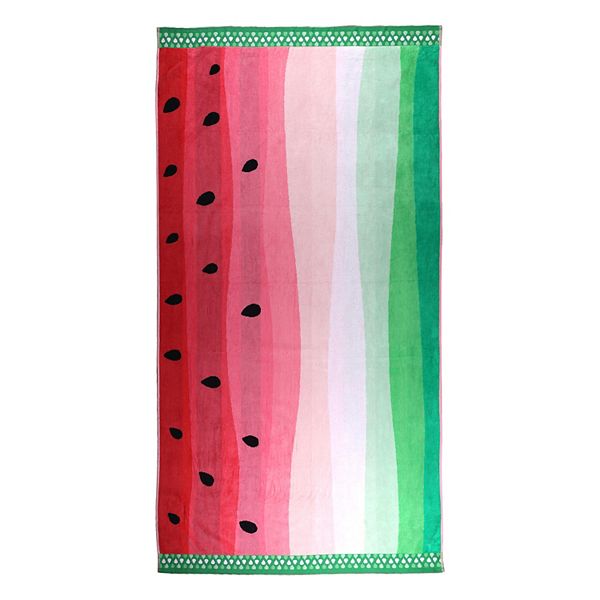 Large Beach Towel, 30 X 60 Inch Towel, Bath Towel, Food Fruit Strawberries  Print Towel, Custom Watermelon Beach Towel, Oversized Pool Towel 