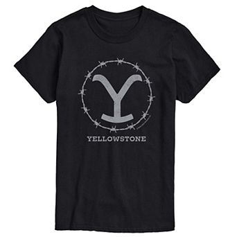 Big & Tall Yellowstone Barbed Wire Tee