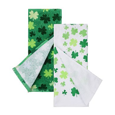 Celebrate Together™ St. Patrick's Day Clover Toss Kitchen Towel 2-pk.
