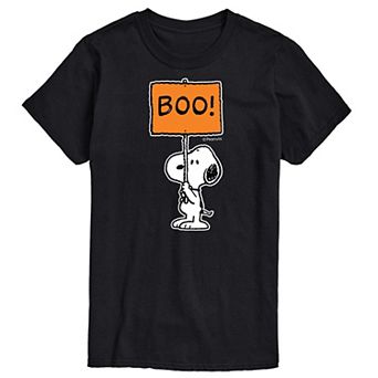 Big & Tall Peanuts Snoopy Boo Sign Tee
