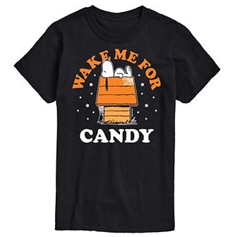 Big & Tall Peanuts Wake Me For Candy Tee
