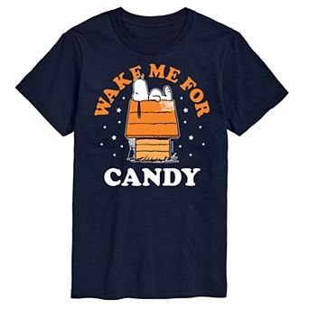 Big & Tall Peanuts Wake Me For Candy Tee