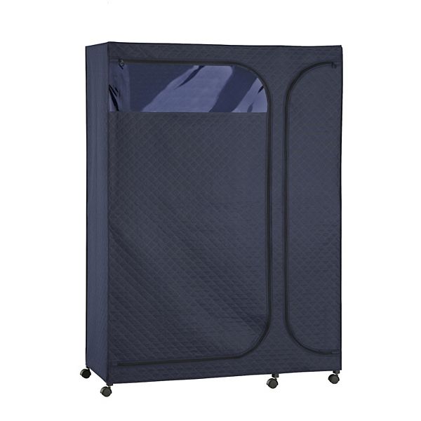 Organize It All Portable Armoire in Navy