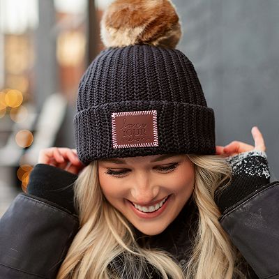 Love your melon beanie pom online