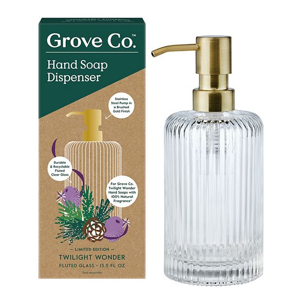 Grove Co. Reusable Glass Dish Soap Dispenser