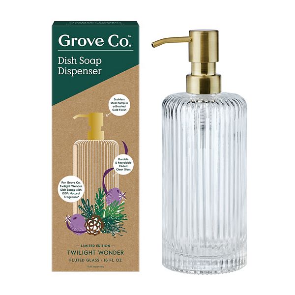 Grove Co. Dish Soap Glass Dispenser Limited Edition Twilight Wonder
