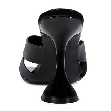 London Rag Snatched Intertwined Toe Ring Heeled Sandals
