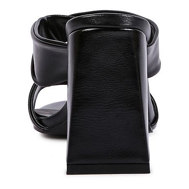 London Rag Hot Mess Women's Block Heel Sandals