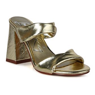 London Rag Hot Mess Women's Block Heel Sandals