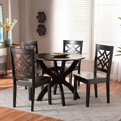Baxton Studio Anila Dining 5-piece Set