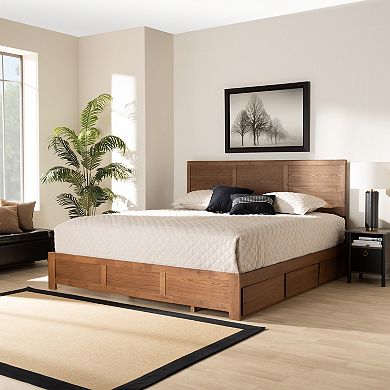 Baxton Studio Aras Storage Bed