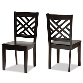 Baxton Studio Caron Dining Chair 2 pc Set