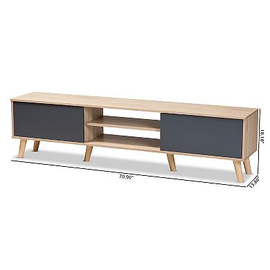Baxton Studio Clapton TV Stand