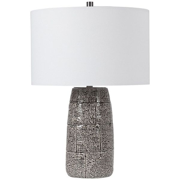 Ceramic Offset Brick Table Lamp