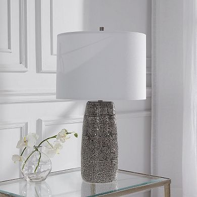 Ceramic Offset Brick Table Lamp