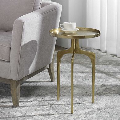 Round-Top Cast Accent Table