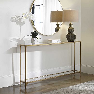 Narrow Iron Console Table