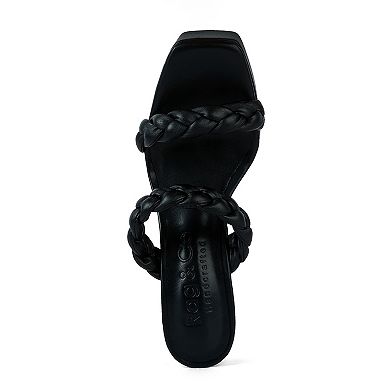 Rag & Co Pin-Up Women's Leather High Heel Sandals