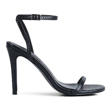 Rag & Co Blondes Women's Leather High Heel Dress Sandals