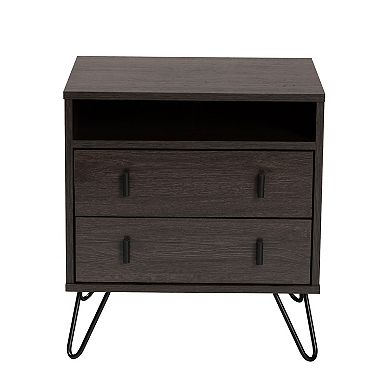 Baxton Studio Glover Nightstand