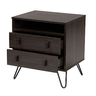 Baxton Studio Glover Nightstand