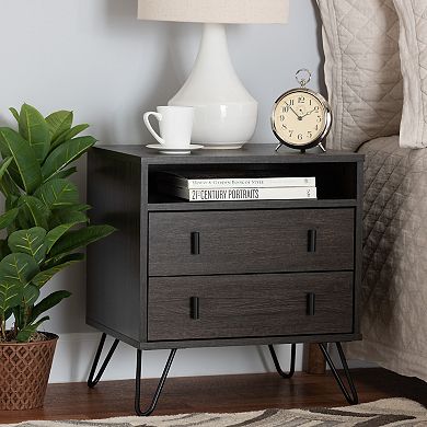 Baxton Studio Glover Nightstand