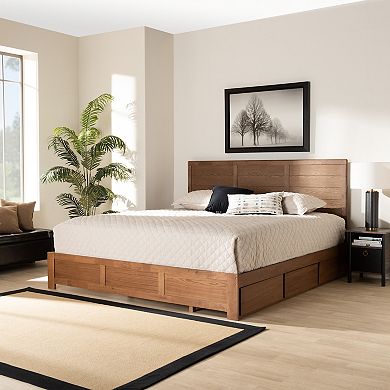 Baxton Studio Lisa Storage Bed