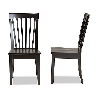 Baxton Studio Minette Dining Chair 2-piece Set