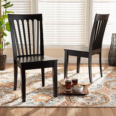 Baxton Studio Minette Dining Chair 2-piece Set