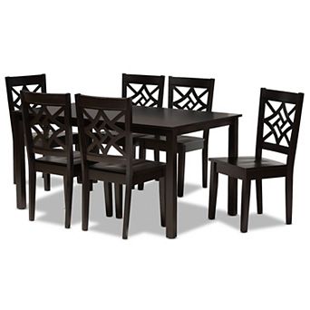 Baxton Studio Nicolette Dining 7 pc Set