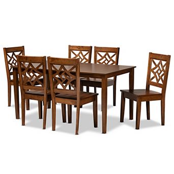Baxton Studio Nicolette Dining 7 pc Set