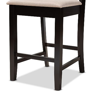 Baxton Studio Nicolette Counter Stool 2-piece Set