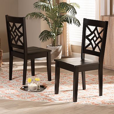 Baxton Studio Nicolette Dining Chair 2-piece Set