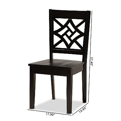 Baxton Studio Nicolette Dining Chair 2-piece Set