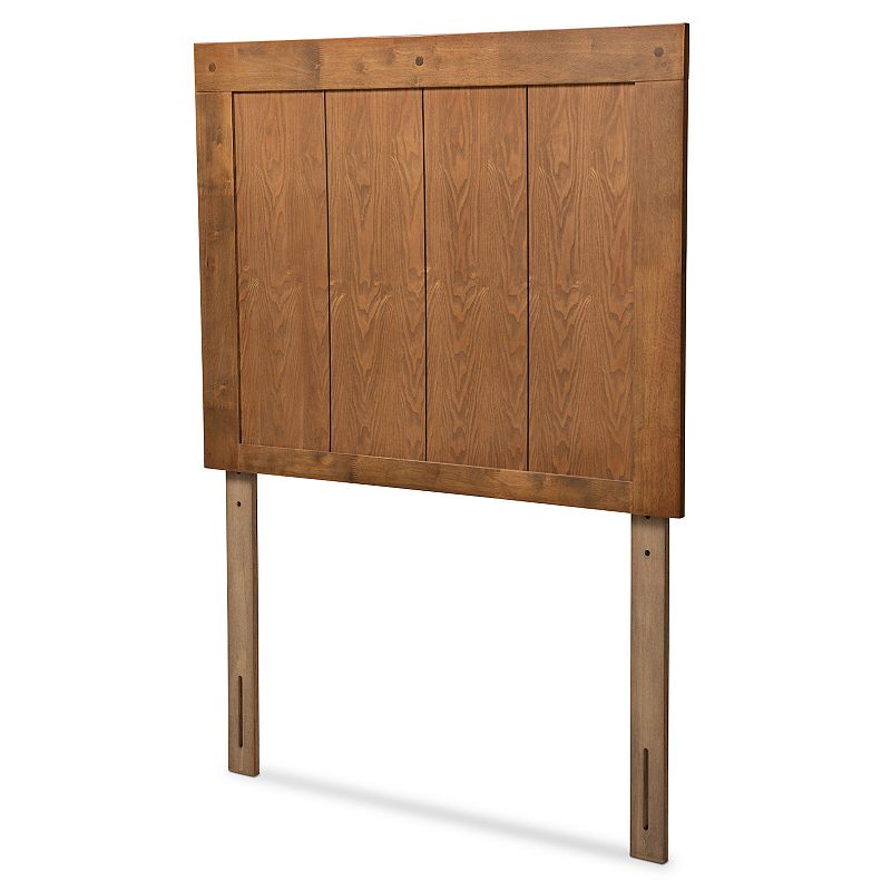 Patwin Modern and Contemporary Transitional Ash Walnut Finished Wood Full Size Headboard