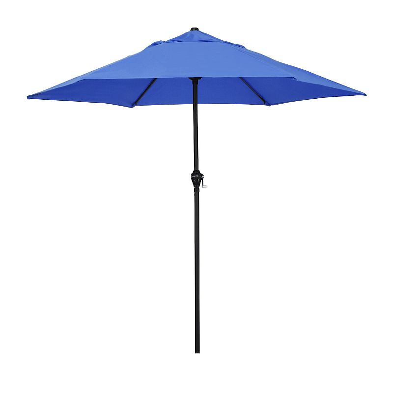 Astella 9-ft. Steel Market Push-Button Tilt Patio Umbrella, Blue