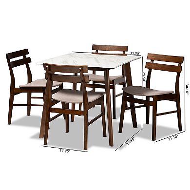 Baxton Studio Richmond Dining 5-piece Set