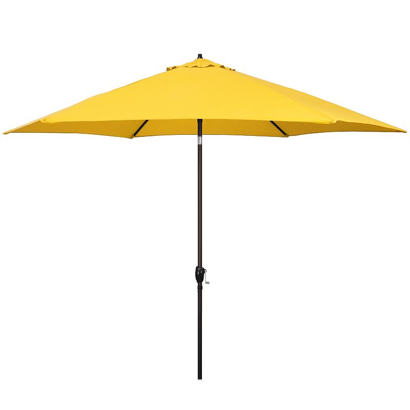 Astella 11-ft. Aluminum Market Push-Button Tilt Patio Umbrella, Yellow
