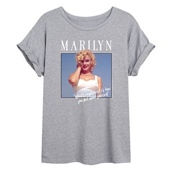 Juniors' Marilyn Monroe "Important" Oversized Graphic Tee