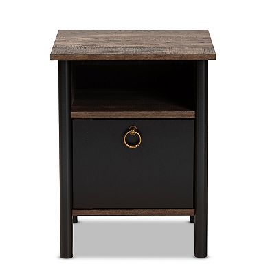 Baxton Studio Vaughan Nightstand