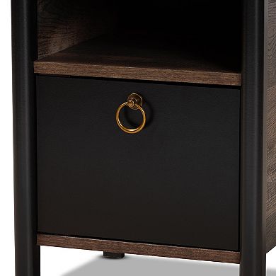 Baxton Studio Vaughan Nightstand