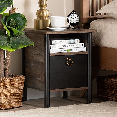 Baxton Studio Vaughan Nightstand