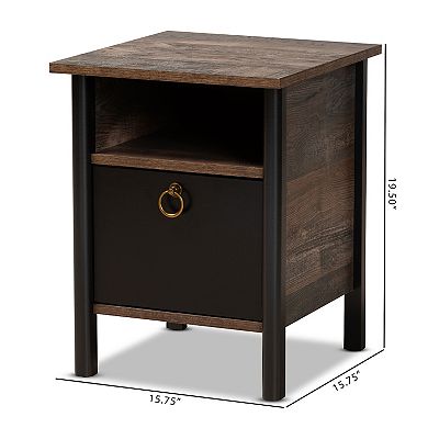 Baxton Studio Vaughan Nightstand