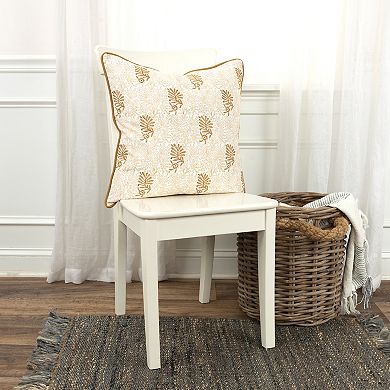 Rizzy Home Ruth Floral Throw Pillow